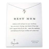 best mom reminder necklace with sterling silver kind heart - 18 inch