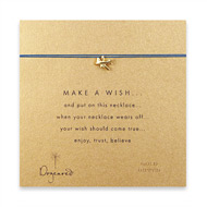 make a wish necklace with gold dipped airplane on ocean
