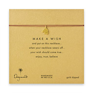 make a wish necklace with gold dipped horse on tobacco