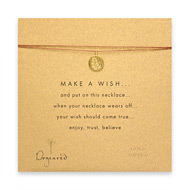 make a wish necklace with gold dipped wheat on tobacco