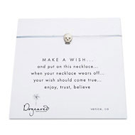 make a wish necklace with sterling silver skull on silver