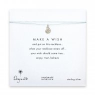 make a wish nautilus shell necklace on mint, sterling silver