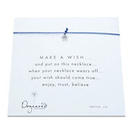 make a wish necklace with sterling silver teeny star on ocean