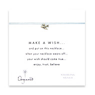 make a wish necklace with sterling silver airplane on ocean