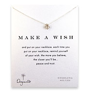 make a wish fleur di lis sterling silver reminder necklace