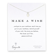 make a wish sterling silver hamsa reminder necklace