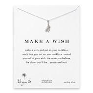 make a wish cheeky monkey sterling silver reminder necklace