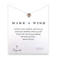 make a wish skull necklace, sterling silver