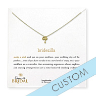 bridal make a wish reminder necklace on chain