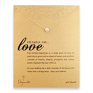 pearls of love gold dipped necklace