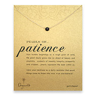 pearls of patience gold dipped necklace with black pearl