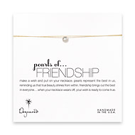 pearls of friendship necklace on silk