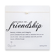 pearls of friendship necklace on thread