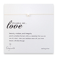 pearls of love silk necklace