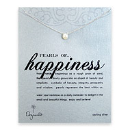 pearls of happiness sterling silver necklace