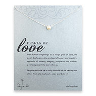 pearls of love sterling silver necklace