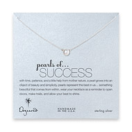 pearls of success sterling silver reminder necklace