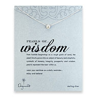 pearls of wisdom sterling silver reminder necklace