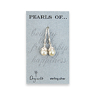 pearl earrings sterling silver