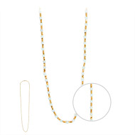 100 good wishes gold dipped mini amazonite bead necklace
