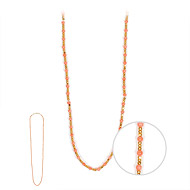 100 good wishes gold dipped mini pink coral bead necklace