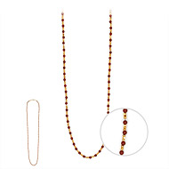 100 good wishes gold dipped mini red jasper bead necklace