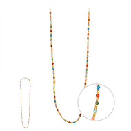 100 good wishes gold dipped mini multi gem necklace