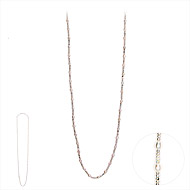 100 good wishes sterling silver white rice pearl necklace