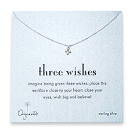 three wishes sterling silver necklace