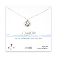 life's a beach keshi pearl necklace, sterling silver - 20 inches