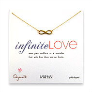large gold dipped infinite love necklace