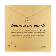 heaven on earth gold dipped necklace