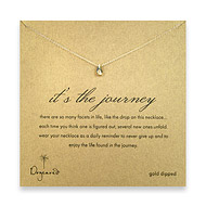 it's the journey gold dipped necklace