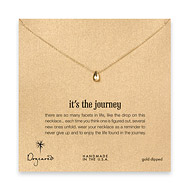 it's the journey necklace, gold dipped
