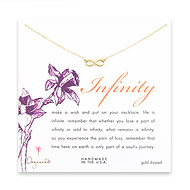 small gold dipped infinity necklace