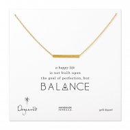 large bar necklace, gold dipped