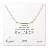 large square bar necklace, gold dipped