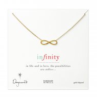 large classic infinity necklace, gold dipped