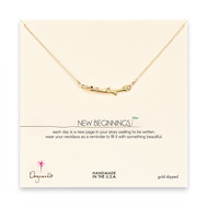 new beginnings gold dipped branch necklace - 18 inches