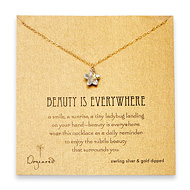 beauty is everywhere gold dipped necklace