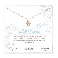 beauty is everywhere gold dipped necklace