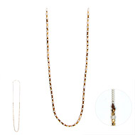 100 good wishes sterling silver stardust and gold bead necklace