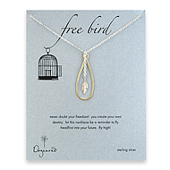 sterling silver free bird necklace - 18 inch