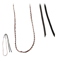 100 good wishes maroon irish linen necklace with rose gold dipped beads - 60 inches