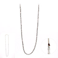 100 good wishes sterling silver stardust and silver bead necklace