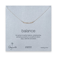 balance bar necklace, sterling silver