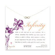 small oxidized infinity necklace