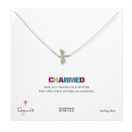big dragonfly necklace, sterling silver