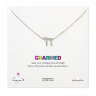 large chai necklace, sterling silver