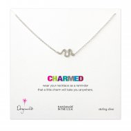 large snake necklace, sterling silver